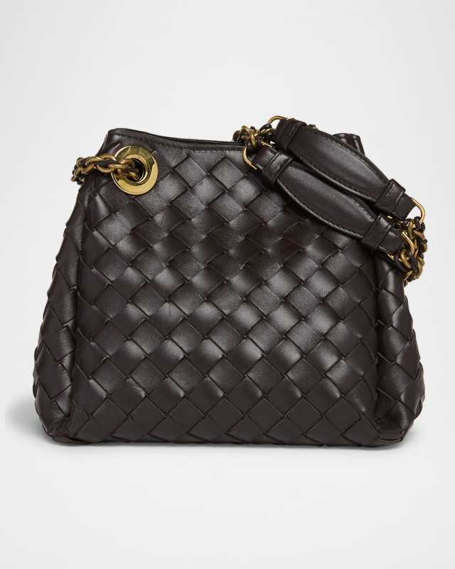 Small Parachute Leather Shoulder Bag